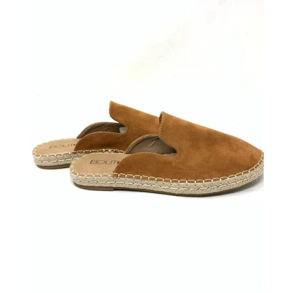 Boutique Corky's Taffy Side Espadrille Slide On Sandals in Chestnut Brown EUC - Picture 2 of 7